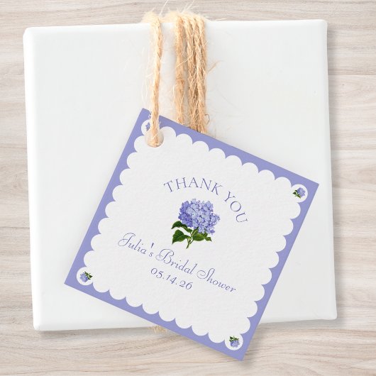 Elegante Bruiloftsfeest Klassieke Hydrangea Geschu Bedankjes Labels