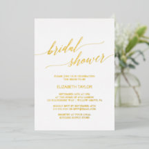Elegante bruiloftsfeest met goud folie kalligrafie