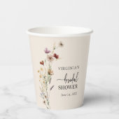 Elegante Bruiloftsfeest Papieren Beker (Achterkant)