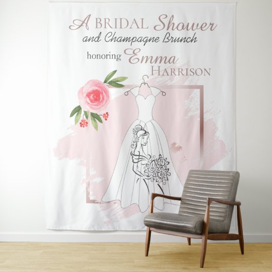 Elegante bruiloftsfotobehang / wandtapijt wandkleed (In situ)