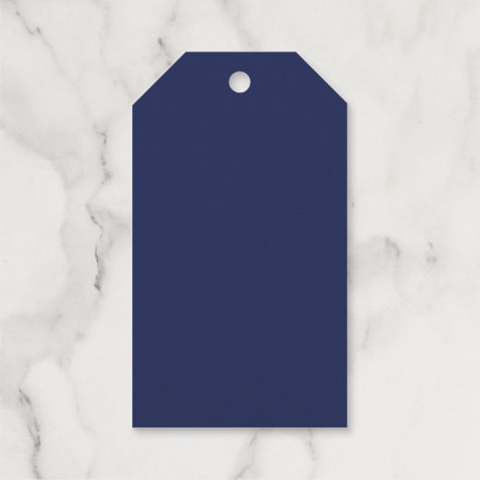 Elegante Bruiloftsontvangst Cadeaulabels (Achterkant)