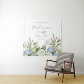 Elegante Bruiloftsontvangst met Bloemen Wandkleed (In situ)