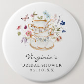 Elegante Bruiloftsontvangst Ronde Button 6,0 Cm (Voorkant)