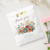 Elegante Bruiloftsshower in de herfst Bedankzakje (Gezegeld)