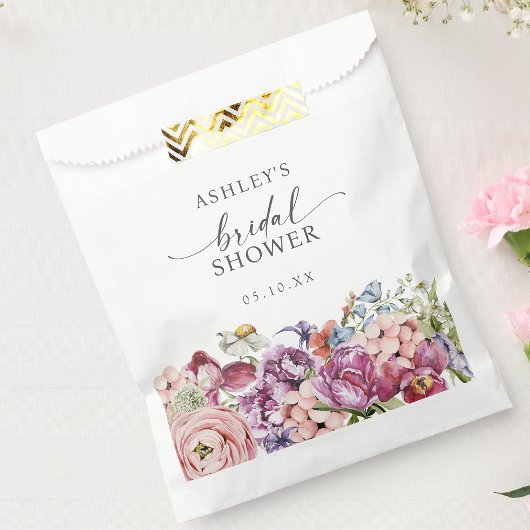 Elegante Bruiloftsshower met Bloemen Bedankzakje