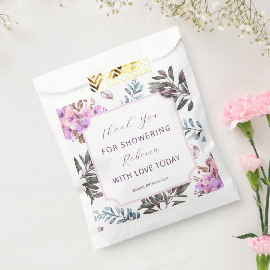 Elegante Bruiloftsshower met Bloemen Bedankzakje (Gezegeld)