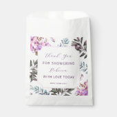 Elegante Bruiloftsshower met Bloemen Bedankzakje (Voorkant)