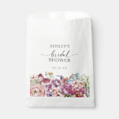 Elegante Bruiloftsshower met Bloemen Bedankzakje (Voorkant)