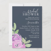 Elegante Bruiloftsshower Roze Waterverf  Kaart (Voorkant)