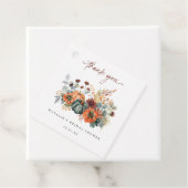 Elegante Bruiloftsuitnodiging voor Herfst Bedankjes Labels (In situ)