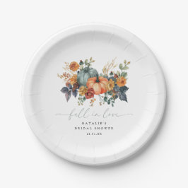 Elegante Bruiloftsuitnodiging voor Herfst Papieren Bordje