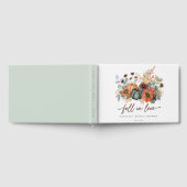 Elegante Bruiloftsuitvaart Herfst Gastenboek (Volledig)