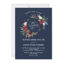 Elegante bruine bordeauxrode bloemenkrans bruiloft