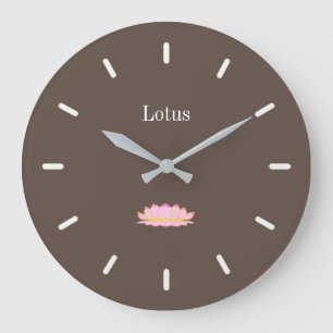 Elegante Bruine Ceder Grote Klok