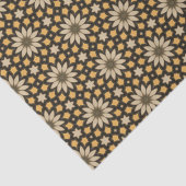 Elegante bruine en goudkleurige moderne geometrisc tissuepapier (Detail)