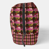 Elegante bruine en zwarte symmetrie toilettasje (Rechts)