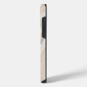 Elegante bruine goud glans iPhone hoesje (Linkerkant)