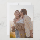 Elegante bruine herfst gebladerte herfst bruiloft  kaart (Achterkant)