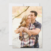 Elegante bruine herfst gebladerte herfst bruiloft kaart (Achterkant)