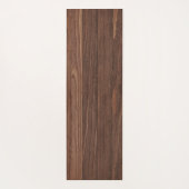 Elegante bruine houten textuur moderne stijl monog yogamat (Achterkant)