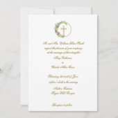 Elegante bruine huwelijksuitnodiging, Jubileum Kaart (Voorkant)