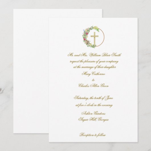 Elegante bruine huwelijksuitnodiging, Jubileum Kaart (Voorkant / Achterkant)