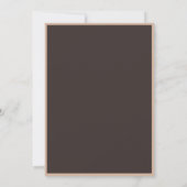 Elegante bruine klassieke oude geld bruiloft save the date (Achterkant)
