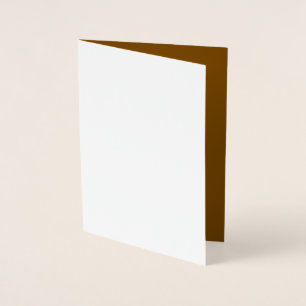 Elegante bruine monogram tafelnummerkaart voor bru folie kaarten
