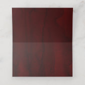 Elegante bruine rode bloemige bruiloft plaatskaartje (Binnenkant ongevouwen)