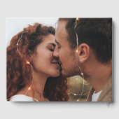 Elegante Bruine Rustieke Schuur Foto bruiloft Gastenboek (Achterkant)