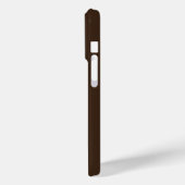 Elegante bruine & stoffige blauwe monogram initiaa Case-Mate iPhone case (Achterkant / Links)