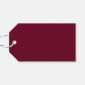 Elegante bruine trouwcadeautags cadeaulabel (Achterkant Horizontaal)