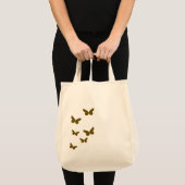 Elegante Bruine Vlinder Minimalistisch | Modern Tote Bag (Voorkant (product))