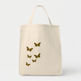 Elegante Bruine Vlinder Minimalistisch | Modern Tote Bag