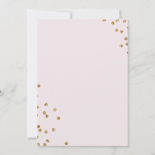 Elegante brunch & bubble bruids douche uitnodiging (Achterkant)