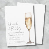 Elegante Brunch En Bruisende Bruiloft Borrel Kaart