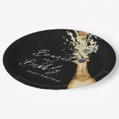 Elegante brunch en bubbels bruiloftsfeest papieren bordje (Gekanteld)