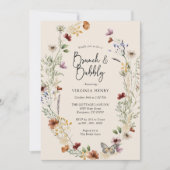 Elegante brunch en bubbels kaart (Voorkant)