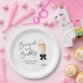 Elegante brunch en bubbels papieren bordje (Feest)
