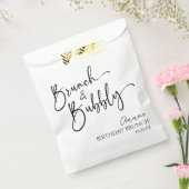 Elegante brunch en bubble verjaardagsbrunch bedankzakje (Gezegeld)