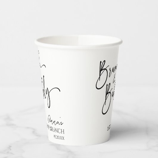 Elegante brunch en bubble verjaardagsbrunch papieren bekers (Links)