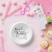 Elegante brunch en bubble verjaardagsbrunch papieren kommen (Feest)