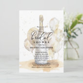 Elegante brunch en bubble Vrijgezellenfeest Kaart (Staand voorkant)