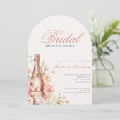 Elegante brunch en bubble Vrijgezellenfeest Kaart (Staand voorkant)