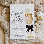 Elegante brunch en bubble Vrijgezellenfeest Kaart