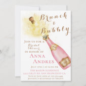 Elegante brunch en bubble Vrijgezellenfeest Kaart (Voorkant)