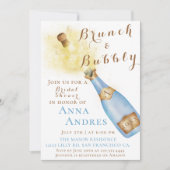 Elegante brunch en bubble Vrijgezellenfeest Kaart (Voorkant)