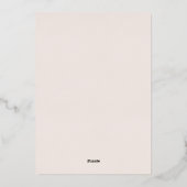 Elegante brunch en bubbly champagne roze goud folie uitnodiging (Achterkant)