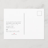 Elegante brunch foto Moederdag brunch Uitnodiging Briefkaart (Achterkant)