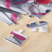 Elegante brunch met gebak en pioenen legpuzzel (Zijkant)